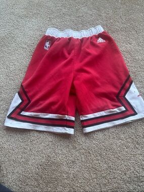 Adidas NBA Chicago Bulls Red Basketball Shorts